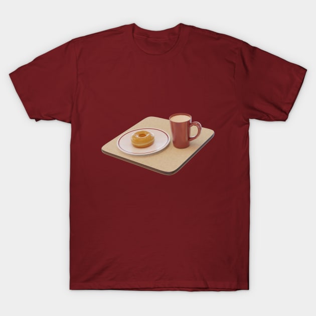 Maple donut and hot chocolate T-Shirt by valsevent